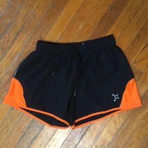 Orange Theory shorts with back pocket!